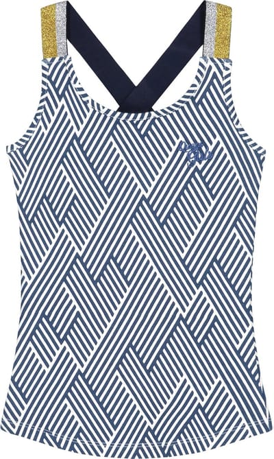 Quapi singlet Ameille maat 92 navy/wit