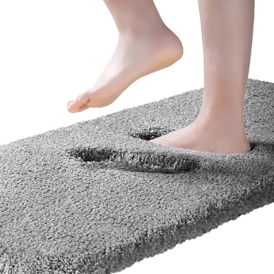 Badmat Donkergrijs 20"×70" - Comfortabele en Stijlvolle Keuze voor Uw Badkamer