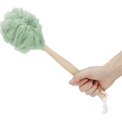 5 STUKS Badbal met Lange Steel Scrubbende Bad Douche Rugborstel Scrubber Badkamerbenodigdheden Type 3