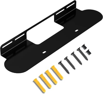 Luidspreker Houder - Muurbeugel Accessoires - Kabel Management - Geïntegreerd Kabelbeheer - 15 x 6 x 1 cm - Zwart