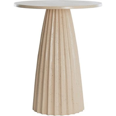 Light & Living Bijzettafel Veglia - Zand - Ø45cm - Modern