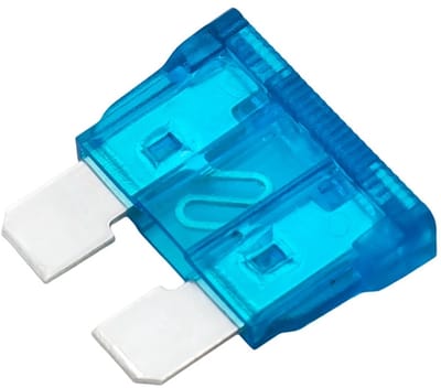 Universeel - Autozekering (Zekering) - Blauw - 15A - Steekzekering