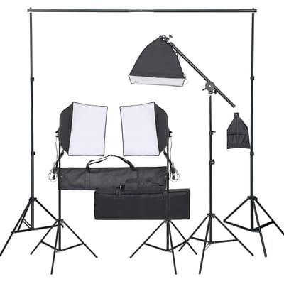 vidaXL - Fotostudioset - met - verlichtingsset