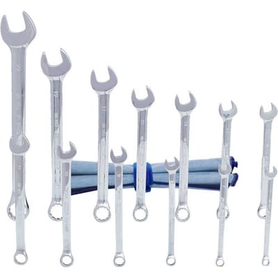 KS TOOLS CHROMEplus Ringsleutelset schuin 13-delig - 518.0643
