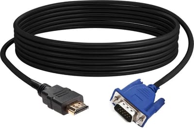 CHPN - HDMI Male naar VGA mannelijke 15PIN Video Kabel - Let op het type - Zwart - 1,8 meter