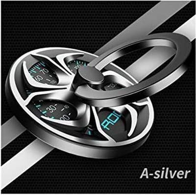 ROCK - Ring houder met spinner - Zilver draaibaar ontwerp