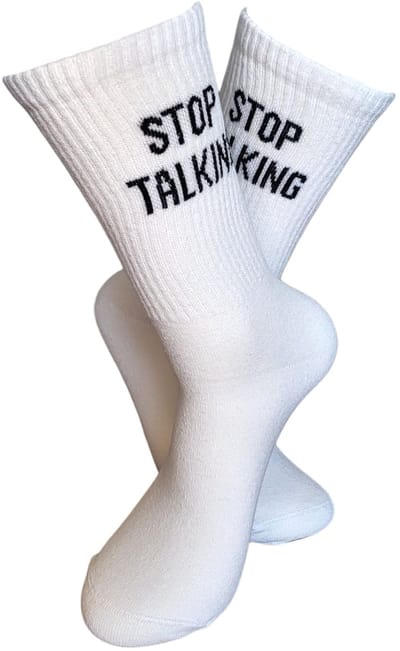 LuckyDay socks- Festival sokken - Clubwear - Verjaardag cadeau - Vrolijke sokken - Witte sokken - Tennis sokken - Sport sokken - Party sokken - Kerst cadeau - Sokken met tekst - Feesten - Grappige sokken - Mismatch sokken - Maat 37-44