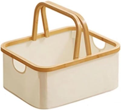Wasmand Opbergmand - Kledingmand Organizer - Kleding Opbergen - Eenvoudig te Monteren - 40.5x33x17cm - Grijs