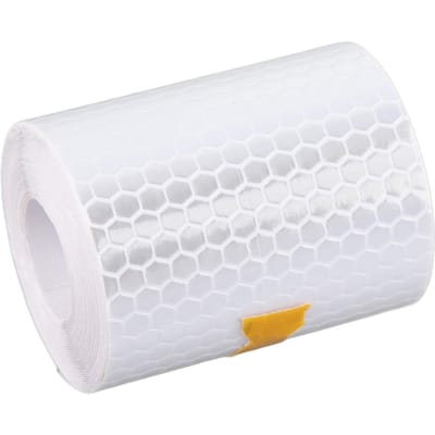 3 Meter * 5cm Auto Carrosserie Reflecterende Tape Strip Stickers Veiligheidswaarschuwing Decal Trim (Wit) wit