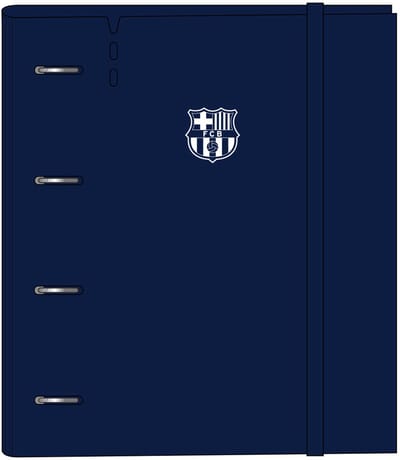 Ringkaart F.C. Barcelona Kastanjebruin Marineblauw 27 X 32 X 4 cm