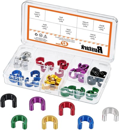 Bicycle Brake Cable Clips voor Fietskabels - Verstelbare Klemmen in 7 Kleuren voor Betrouwbare Remprestaties