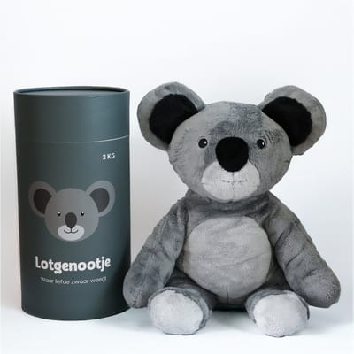 Lotgenootje Verzwaringsknuffel Koala - 45cm/2kg - Verzwaarde Knuffel - Weighted Stuffed Animal - Voor kinderen & volwassenen - Sensorisch Speelgoed - Zware Knuffel Anxiety - Plushie