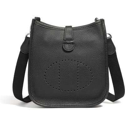 Lente en Zomer Eerste Laag Leer Zadellederen Tas voor Dames met Alle Diagonale Kleine Tas 18*5*18 zwart
