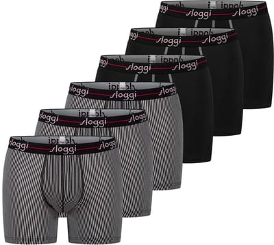 sloggi Heren lang short / pant 6 pack Start