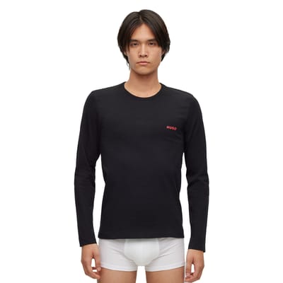 Regular fit shirt met lange mouwen van puur katoen in set van 3