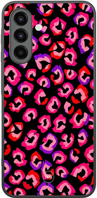 Hoesje geschikt voor Samsung Galaxy A26 - Luipaard neon - Multi - TPU case - Luipaardprint - Hardcase zwart telefoonhoesje