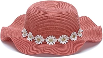 Zonnehoed Kinderen - Zomerhoed Baby - Bescherming Tegen Zon - Opvouwbaar Design - 49-51 cm - Geel