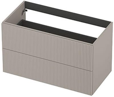 INK - Onderkast 2L Gelakt Gefreesd Tbv Greep - 900x450x520 Mm - Kasjmier Grijs