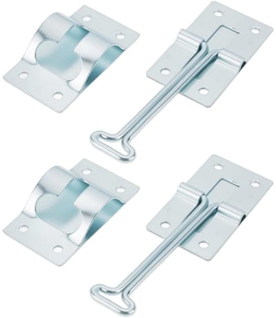 Dailygoods- Deurklink Sterke Constructie - Deurvastzetter - Deurbeslag - Corrosiebestendig - Zink Gecoat Staal - Voor RV/Camper Deuren - Deurvergrendeling