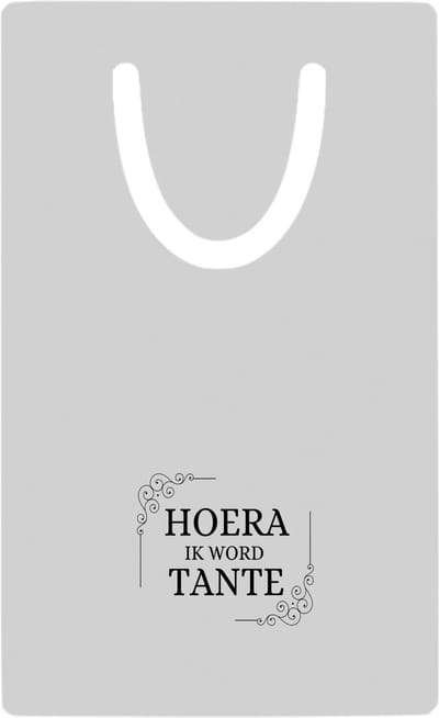 Hacebo® - hoera ik word tante metalen boekenlegger - Tante - iemand die tante wordt - tante cadeautjes - cadeau - kado - geschenk Bladwijzer boekenleggers - 7.6 cm x 5cm