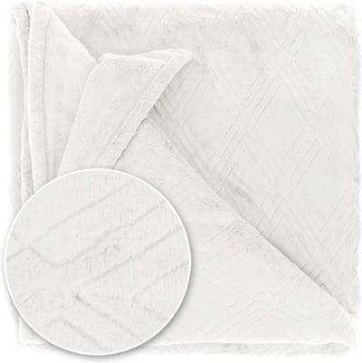 D- Unique Living | Plaid Auke 150x200cm dove white