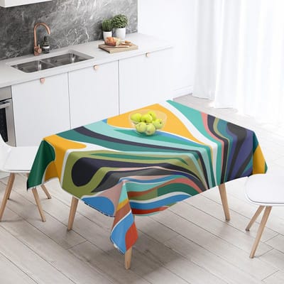 Abstract Geometrisch Tafelkleed Waterdicht Vlekbestendig Feestdecoratie Restaurant Cafe Eettafel Tafelkleden 100x145cm