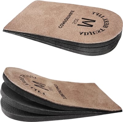Hakverhoger Set Van 2 - Verstelbare Hoogtes - Schokabsorberend - Anti Slip - Achillespees Zooltjes - Verhogende Inlegzolen - Hielverhoger - Hakverhoger Dames - Hakverhoger Heren - Maat L
