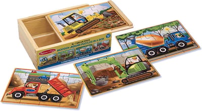 Melissa & Doug - Construction Puzzles in a Box