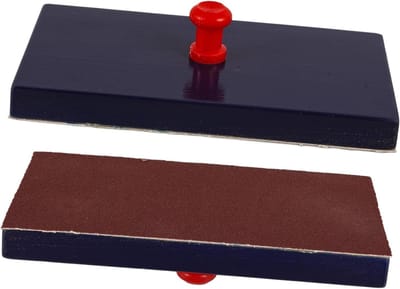 Houten Castagnetten - Muziek Speelgoed - Muziek Ontwikkeling - Comfortabel Handvat - 12.8 cm - Donkerblauw