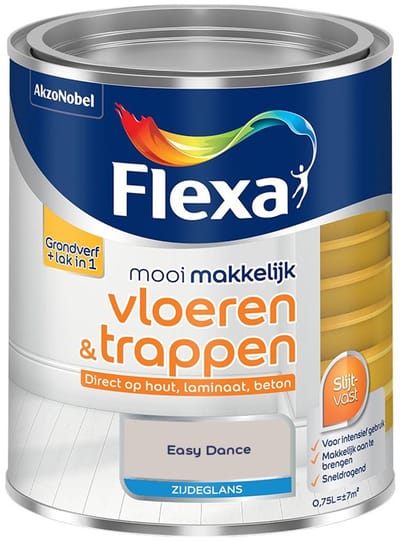 Flexa - Mooi Makkelijk Vloeren & Trappen Zijdeglans - Easy Dance - Mengverf - 750 Ml