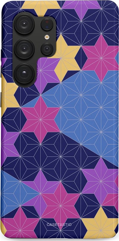 Casetastic Hoesje Geschikt voor Samsung S25 Ultra - Stijlvolle Beschermende Duo-layer Case - Sterrenlijn