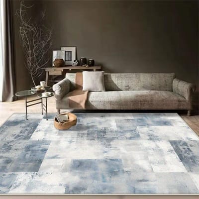 Modern, licht, luxe, spetterend inktmotief, groot vloerkleed voor de woonkamer, slaapkamerdecoratie, antislip vloermat, loungekleed, hoteltapijt 60*90cm