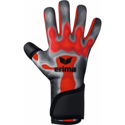 Erima Flex-Ray Pro Hardground Keepershandschoenen - Grijs / Rood | Maat: 12