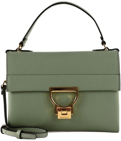 COCCINELLE Leren handtas schoudertas Arlettis Handbag Greenery groene