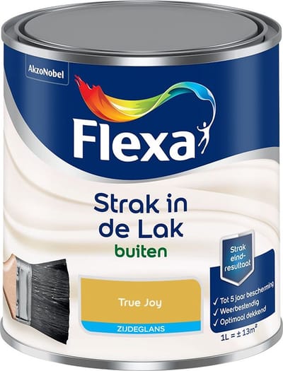Flexa - Strak In De Lak Buitenlak Zijdeglans - True Joy - Mengverf - 1 L