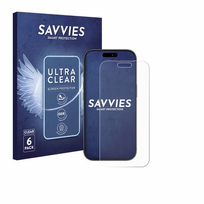 Savvies - Screenprotector voor Apple iPhone 17 Pro Max - Folie Beschermfolie transparant 6 Stuks
