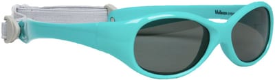 Melleson Eyewear - Kinderzonnebril Noah met band 2-4 jaar - Aqua - 100% UV-A en UV-B Bescherming - Inclusief Microvezel Pouch - Zonder brillenkoker