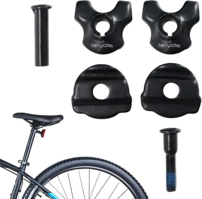 Zadelpenklem - Zadelrails adapter - Fietszadel Montage - Lichtgewicht Carbon - 7x9mm/7x7mm - Zwart