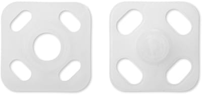 Prym Aannaai drukknopen 15 stuks 9 mm plastic wit