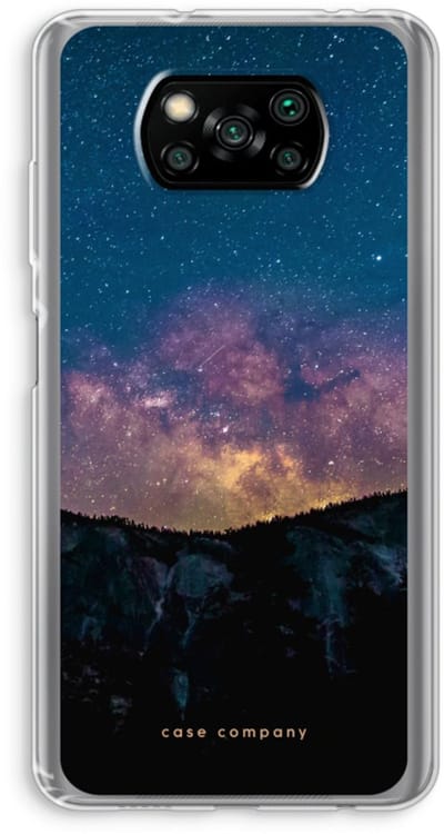 Case Company® - Hoesje geschikt voor Poco X3 Pro hoesje - Travel to space - Soft Cover Telefoonhoesje - Bescherming aan alle Kanten en Schermrand