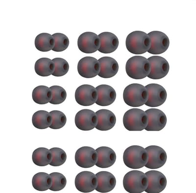 Siliconen oorkussens Geschikt voor in-ear hoofdtelefoons van 4,5-6 mm, 3 maten, 18 paar