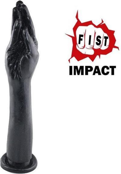 Gangbangster - 5 Fingers Plus - Extreme Dildo - 38 x 7,5 cm - PVC - Zwart