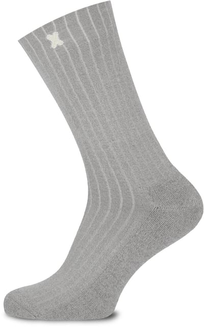 XPOOOS - Essential Den Bosch Unisex Bamboe Sokken - Badstof zool - 1-Pack- Maat 39/42 - Licht Grijs