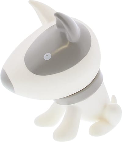 Hond "Pitty" spaarpot wit-cement