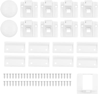 Veiligheidsmagnetische kastsloten met 8 sloten en 2 sleutels, eenvoudig te installeren zonder gereedschap voor kasten en lades