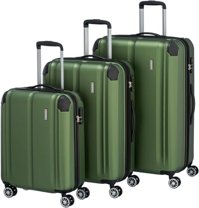 Lichte en Flexibele Hardshell Koffer - Groene City Reisbagage