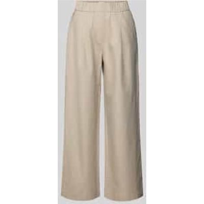 Straight leg stoffen broek met elastische band