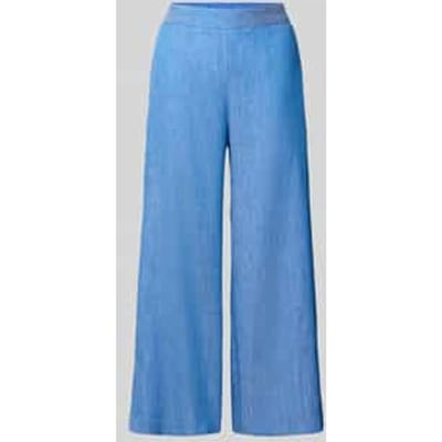 Culotte in denimlook van mix van katoen en linnen