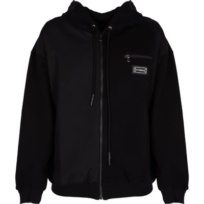 Les Hommes blouse Zip Hoodie Mannen zwart