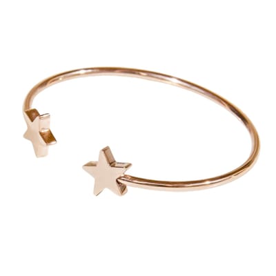 Marama - armband Stars Rosè Goud - damesarmband - bangle - sterren - gold plated